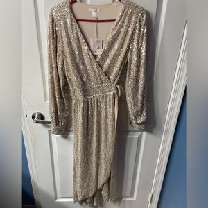 Women's LC Lauren Conrad Modern Faux-Wrap Midi Dress